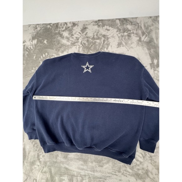 Dallas Cowboy Pullover Crewneck Sweatshirt Size XL Embroidered NFL Sweater Texas - Picture 7 of 9